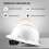 ProtectX Κράνη Οικοδομής Full Brim Ασφαλείας 6 Σημείων Εγκεκριμένα από OSHA Λευκό 3