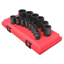 Sunex SUN2678A 0.5 in. Drive SAE 12 Point Impact Socket Set