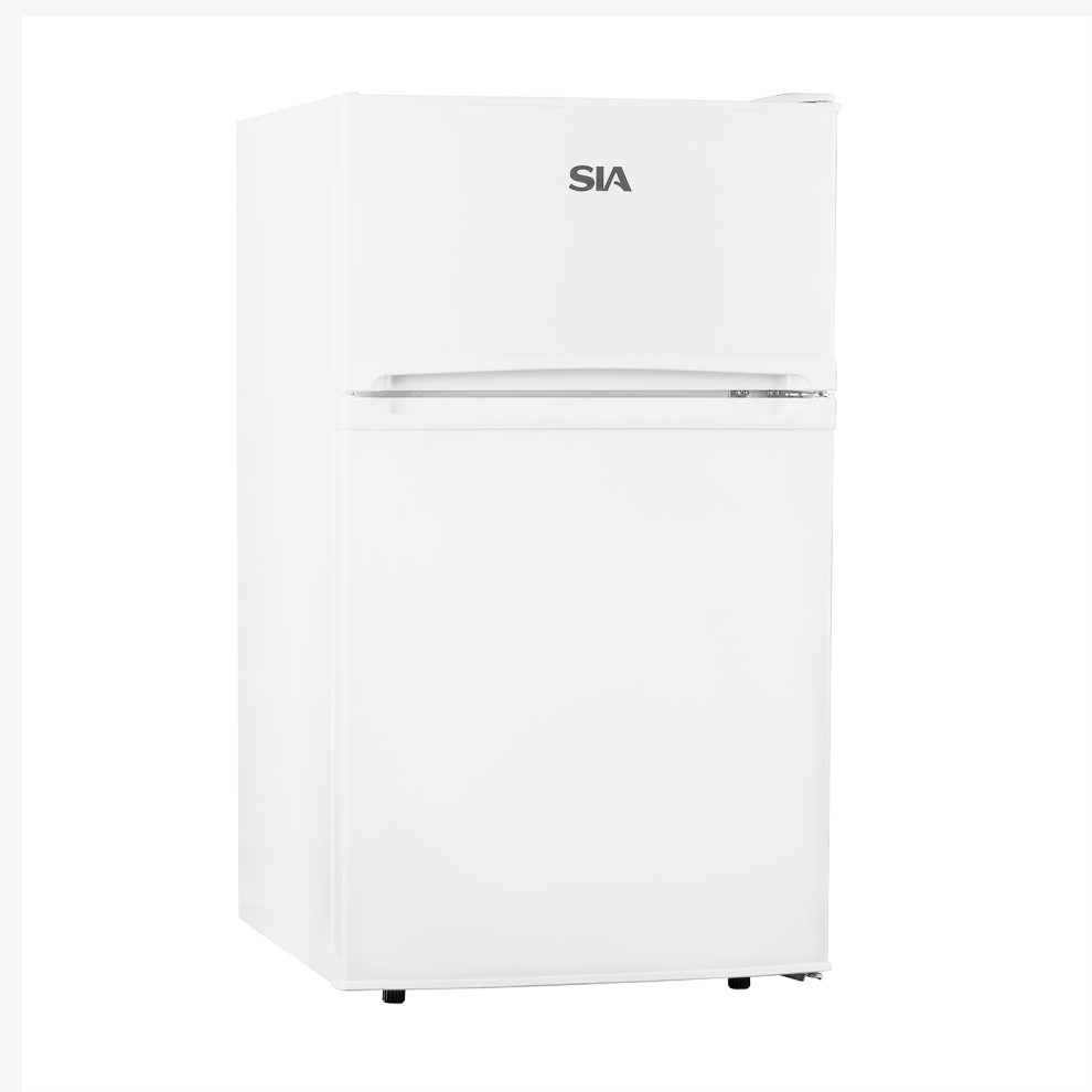 SIA UFF01WH 88L White Freestanding Under Counter 2 Door Fridge Freezer
