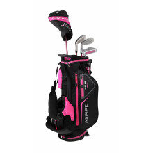 Juego de palos de golf Aspire Xlite Super Performance Precise Junior, color rosa, para ni   as de 3 a 5 a   os, para diestros