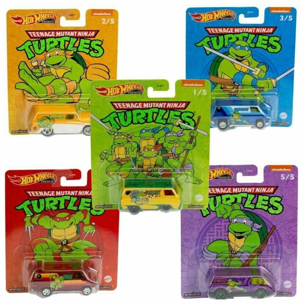 Hot Wheels 2022 Premium Pop Culture TMNT Teenage Mutant Turtles DLB45--image-OPC-PFPPQY2-NEW