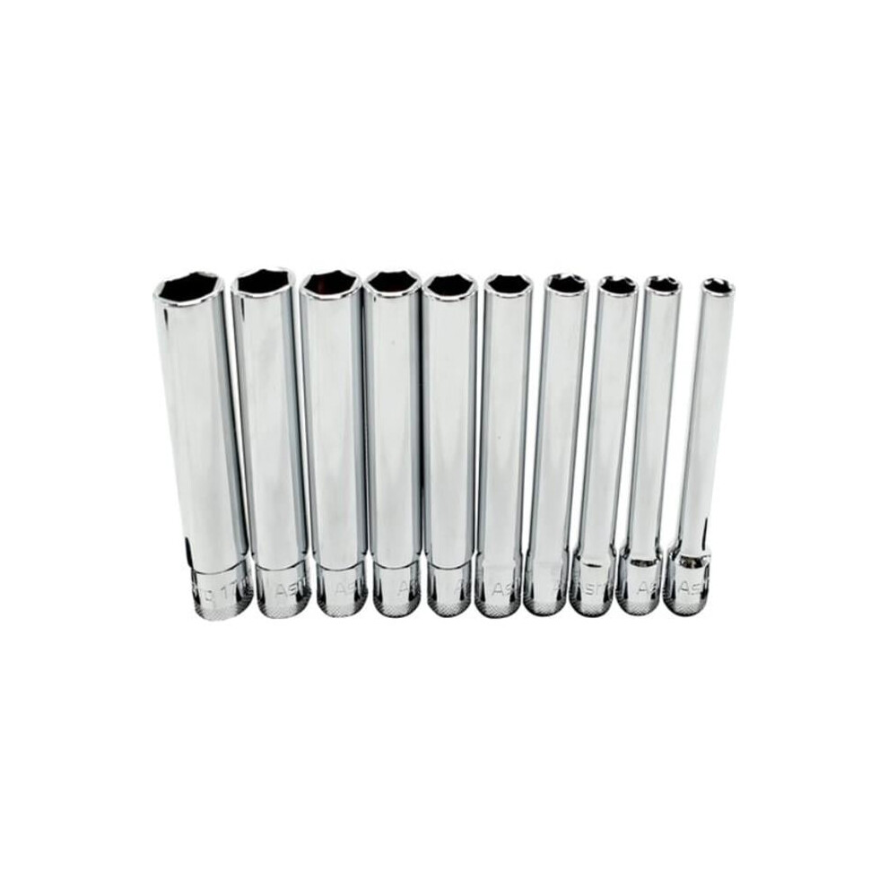 Astro Pneumatic Ast4110 10 Piece 0.375 In. Drive Extra Deep Metric Socket Set 745227083596