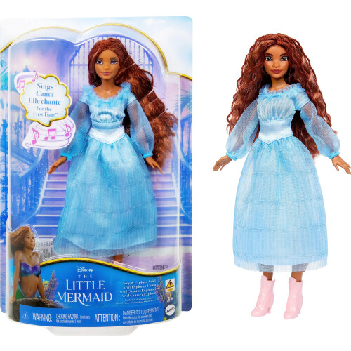 Mattel Mattel Η Μικρή Γοργόνα Κούκλα Άριελ με Υπογραφή και Φόρεμα