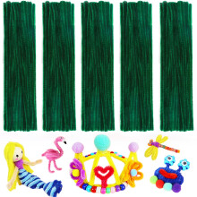 Pipe Cleaners Cura?atoare Cura?atoare Arte ?i me?te?uguri Crafts Crafts Supplije de artizanat Suport de arta (verde nchis)