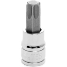 Wilmar W38855 0.37 in. Drive Chrome, T55 Torx Bit Socket