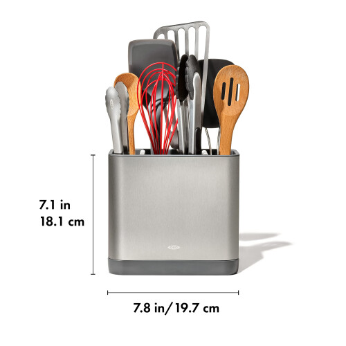 OXO OXO Good Grips Ρυθμιζόμενος Οργανωτής Από Ανοξείδωτο Χάλυβα, Μεγάλος Κάτοχος Σκευών 1