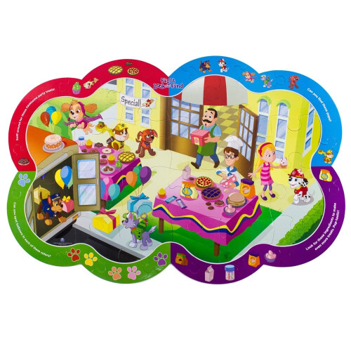 Paw Patrol Σετ Παζλ Paw Patrol - 3 Τεμάχια με Παζλ Δαπέδου, Βιβλίο Κρυμμένων Εικόνων, Αυτοκόλλητα 1