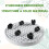 NAZKAEN Caddy para Plantas 9.8 Polegadas com Rodas, Base de Suporte para Plantas em Vaso, Tray Redonda com Rodas 5