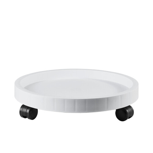 NAZKAEN Caddy para Plantas 9.8 Polegadas com Rodas, Base de Suporte para Plantas em Vaso, Tray Redonda com Rodas