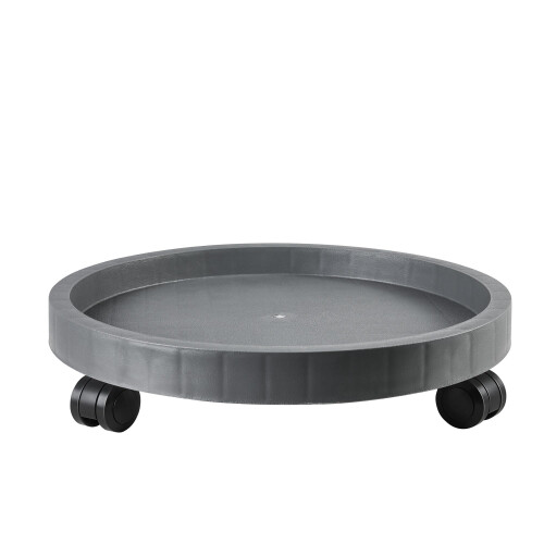 NAZKAEN Base para Plantas de 14,2 Polegadas com Rodas, Suporte Robusto para Plantas em Vaso, Bandeja Redonda com Rodas