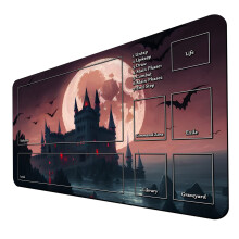 Tappetino da gioco MTG Tappetino da gioco TCG dal design unico per MTG TCG Tappetini da gioco inchiostrati per carte collezionabili da 24 x 14 po