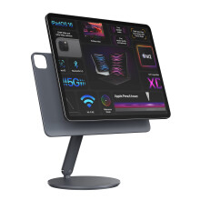 LULULOOK Magneettinen iPad-teline iPad Air 11 M2/iPad Pro 11 iPad360 Pyriv alumiiniseoksesta valmistettu tablet-teline pydlle Taitettava iPad-tel