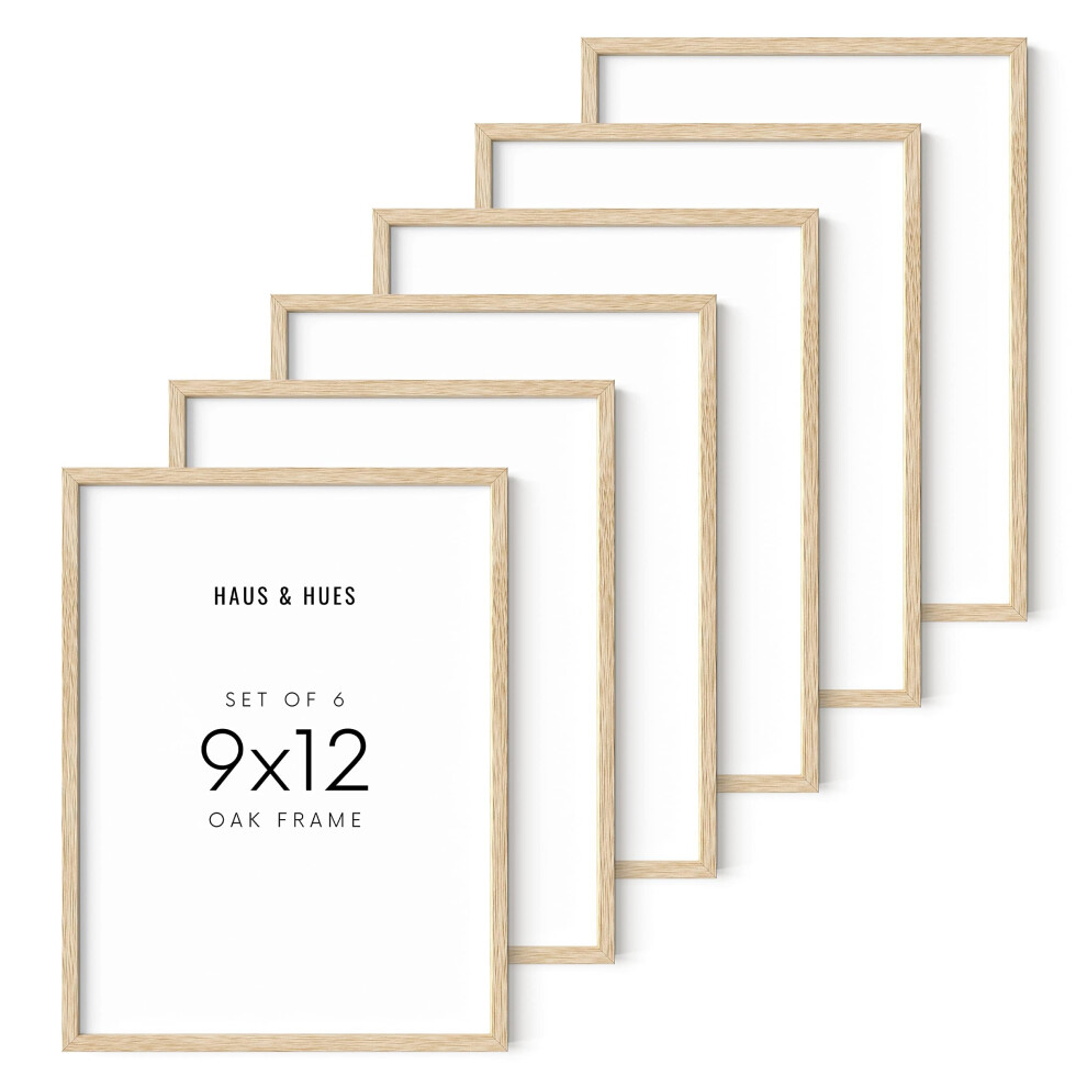 Ensemble de 6 cadres photo 9 x 12 HAUS AND HUES Cadres photo 9 x 12 Cadres photo pour collage mural Ensembles de cadres photo 9 x 12 Cadres en bois