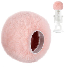 Phantaccy Pop Filter/Windscreen til Blue Yeti og Yeti Pro Microphones Furry Mic Cover til vind- og omgivelsesst?jreduktion