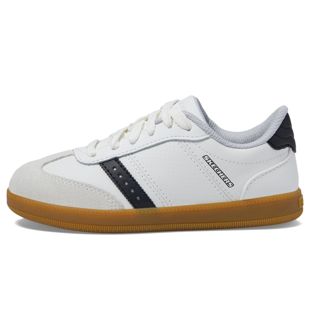 Skechers Kids Boy's Zinger Street Sneaker  White/Black  10.5 Little Ki