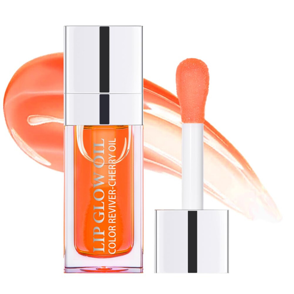 Fovcos Hydrating Lip Glow Oil Moisturizing Lip Glow Oil Lip Plumper Gloss Transparent Lip Gloss Lip Oil Plumping Lip Oil Lip Balm Tinted Lip Balm Lip