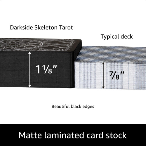 Σκελετωμένα Ταρώ Darkside με QR Οδηγό, Μοντέρνα Αισθητική 350 GSM Ανθεκτικό Χαρτί 2