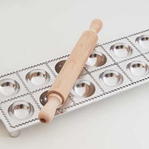 Μηχάνημα Ravioli, 12 Τεμάχια Στρογγυλό Μηχάνημα Ravioli με Ρολό Πάστας 2