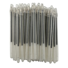 24 Penne Barrel Trasparenti Flessibili da 4" con Cappuccio per Scrittura Confortevole (Blu)