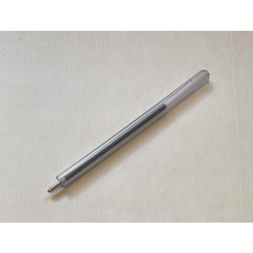 Comfort 24 Bulk Pack 4"" Clear Flexible Round Barrel Pens with Cap for Comfortable Writing (Blue) 2