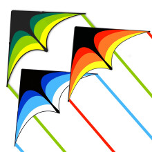 Mint's Colourful Life Confezione da 3 aquiloni Delta per bambini e adulti Aquilone estremamente facile da far volare Il miglior aquilone per prin
