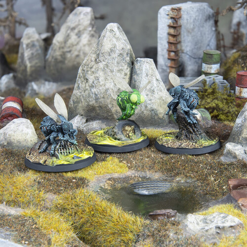 Modiphius Fallout Wasteland Warfare: Créatures Bloatflies - 3 Figurines 32mm Non Peintes 2