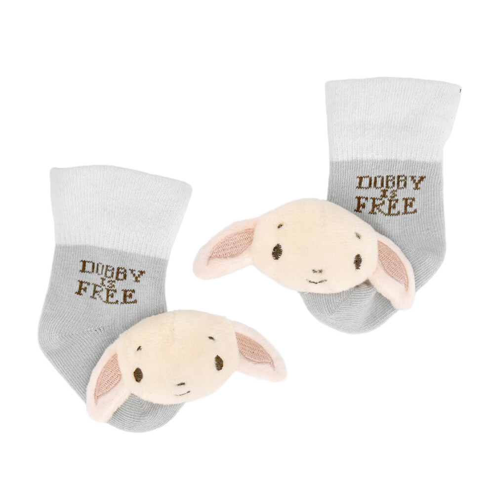Photos - Other Toys Kids Preferred Harry Potter Dobby Baby Infant Rattle Socks with Dobby Plush Rattle and Dobby is Free - Soft Baby Sock Feet R