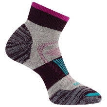 Merrell Men's and Women's Zoned Cushioned Wool Hiking Ankle Socks-Brea