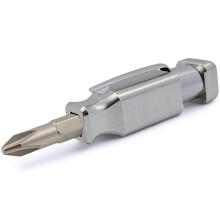 Pocket Screwdriver with Magnet and Clip - Double Ended Phillips and Fl