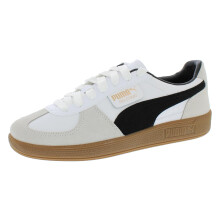 PUMA Palermo Unisex Sneakers  White-Vapor Gray-Gum  10.5 US Women/9 US