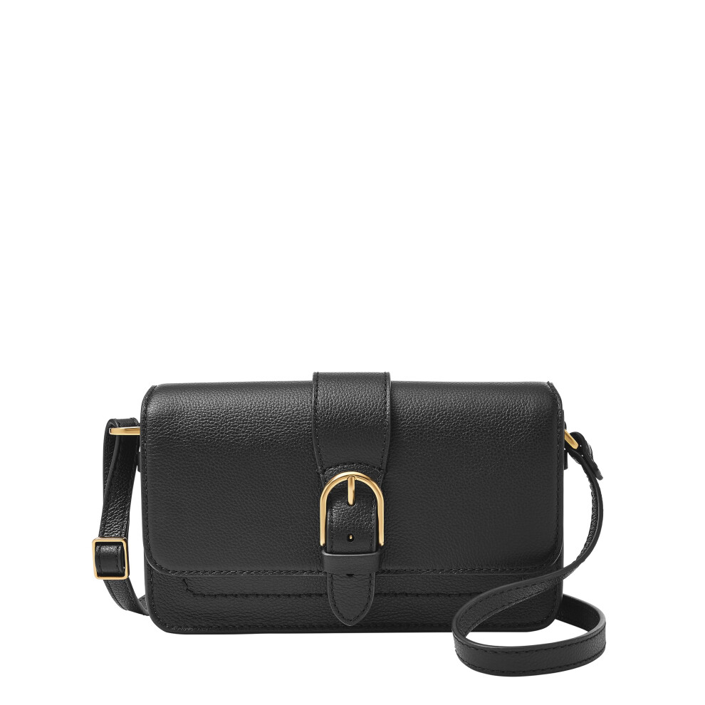 Fossil Women's Zoey Leather Small Crossbody Purse Handbag  Black (Mode