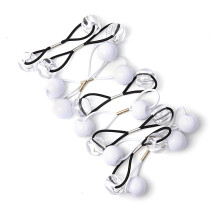 RED by Kiss 10 stuks 16 mm bal haarelastiekjes bubble paardenstaarthouders voor kinderen meisjes kinderen vrouwen baby peuters dubbele kraal kleurrij