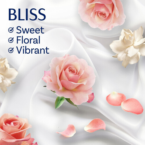 Downy Infusions Mega Dryer Sheets Ammorbidente per bucato BLISS Ambra e Rosa 130 pezzi 2