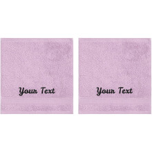 Gepersonaliseerde handdoeken Luxe Turkse echte katoenen handdoek met monogram Washandjes voor badkamer Keuken Hotel Spa Gym & College Dorm 2-pack was