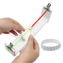 Jig-Armbandmacher, Armband-Flechtwerkzeug, U-frmiges Paracord-Armband-Herstellungsset, DIY-Handstrick-Armband-Jig mit 2 Clips und Handgelenk-Messung