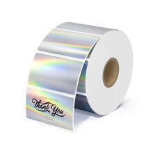 Etiquetas adhesivas t   rmicas plateadas hologr   ficas MUNBYN de 2,25"" x 1,25"" para imprimir
