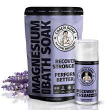 Pacchetto Coach Soak Recovery Bath e lozione al magnesio con MSM e lavanda