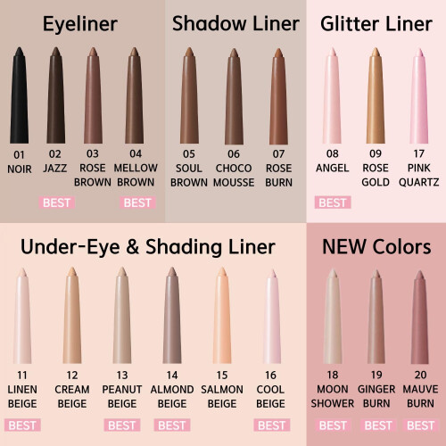 BBIA Last Auto Gel Eyeliner 17 Χρώματα - Πολυλειτουργικό Υδατοαπωθητικό Μηχανικό Μάτι 2