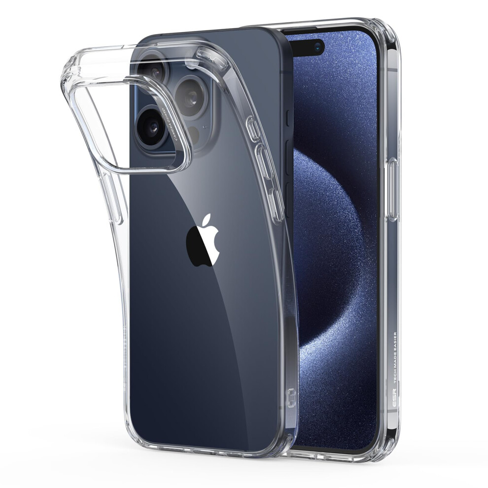 Esr Clear Case For Iphone 15 Pro Case Shockproof Thin Cover Yellowin 4894240173350