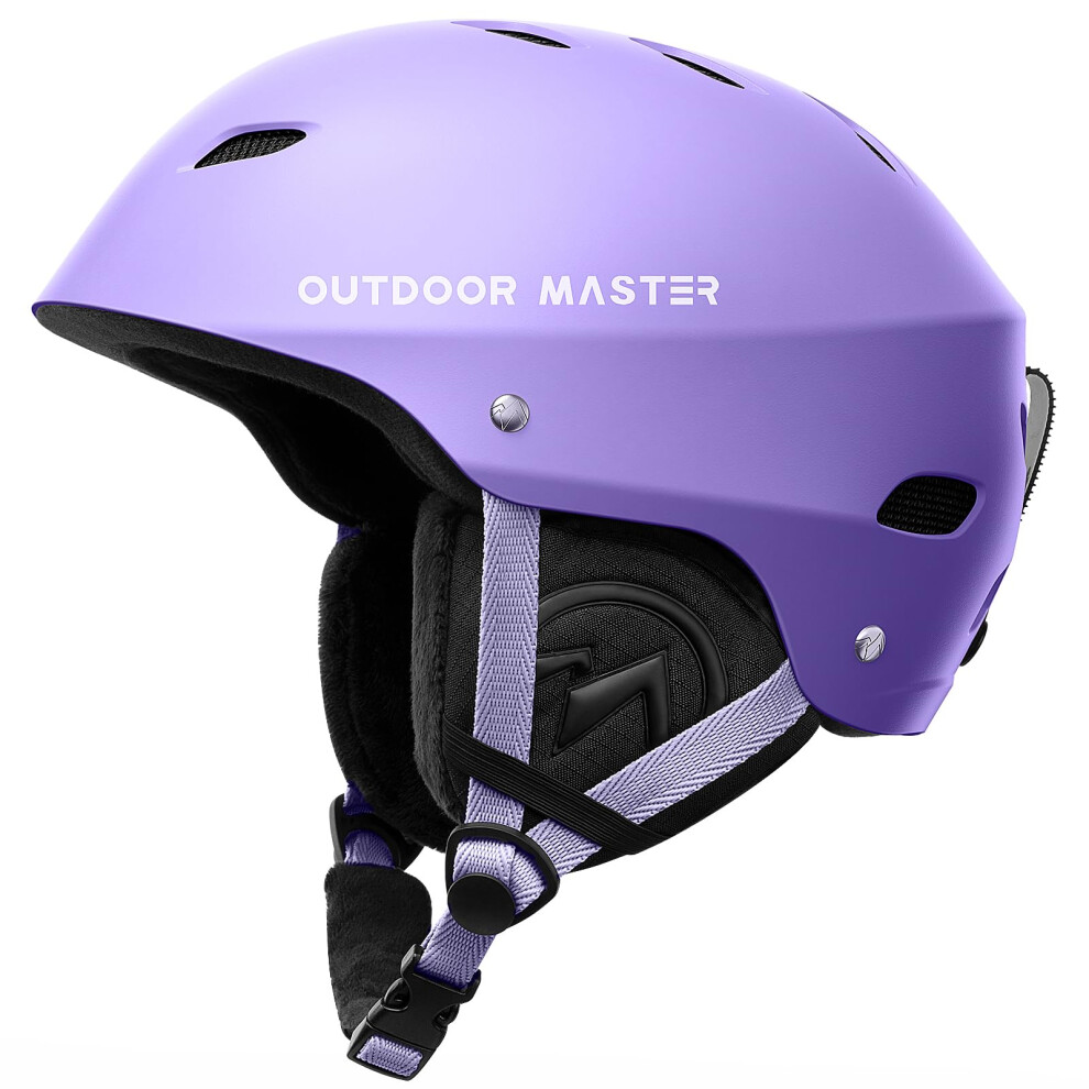 Casque De Ski Outdoormaster Kelvin - Casque De Snowboard Pour Hommes, Femmes Et Jeunes, Violet Mat M-image