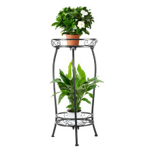 Stand de plante intrieure extrieur 2 niveaux 27 """" ""haut de porte en poted en mtal rack de fleur de fleur de fleur