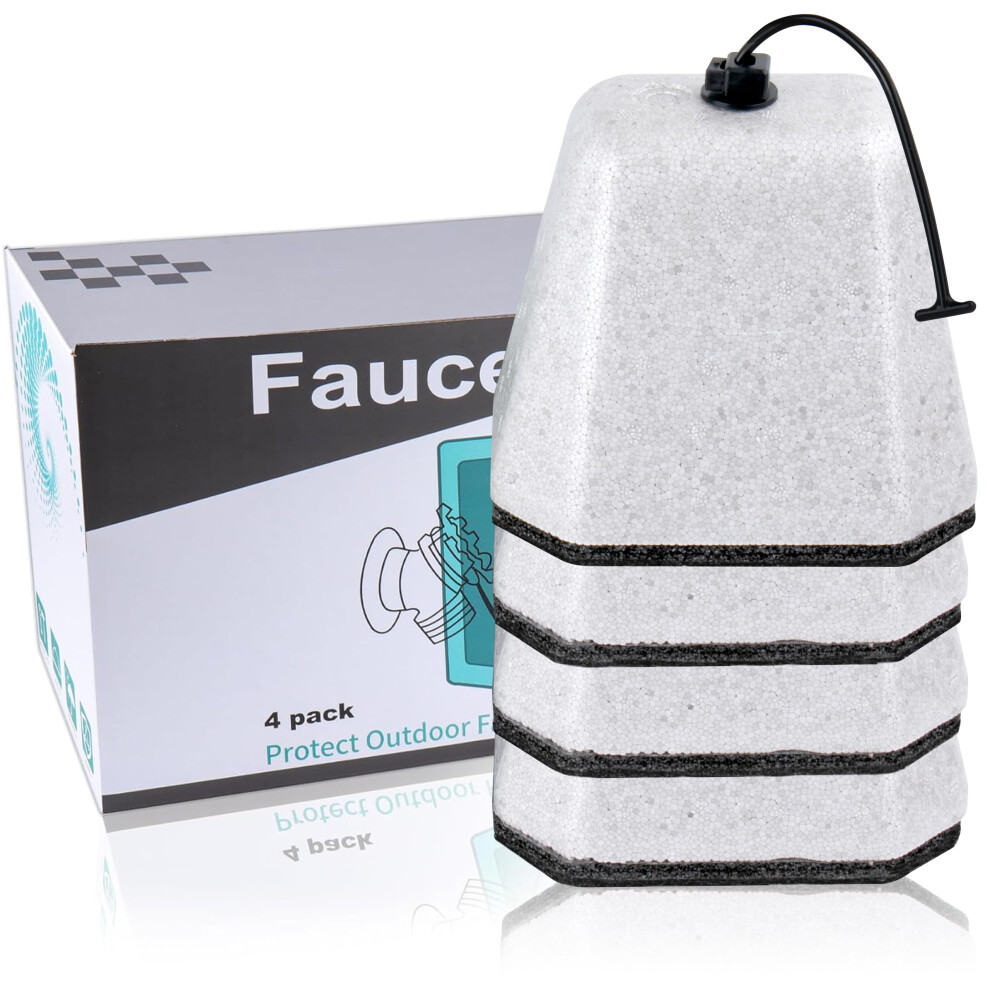 Manumarine Outdoor Faucet Covers For Winter Freeze Protection Foam Spigot Covers Winter Insulated For Outside Hose Bib Cover For Winter (4 Pack) 6974515290260