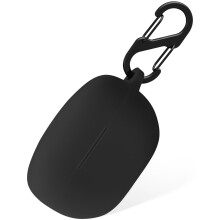 Geiomoo Silikonhlle fr Sony WF-1000XM5 Schutzhlle mit Karabiner (Schwarz)
