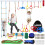 Parcours d'Obstacles Ninja Warrior pour Enfants, Slackline Durable de 55 FT avec 13 Obstacles 1