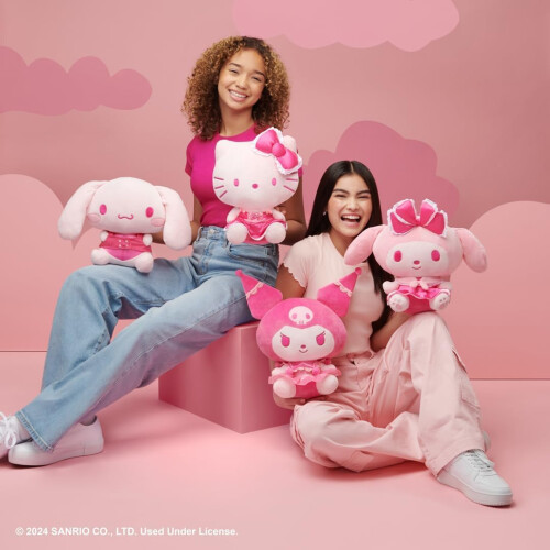 Hello Kitty Hello Kitty My Melody 12" Ροζ Μονοχρωματικό Λούτρινο 2