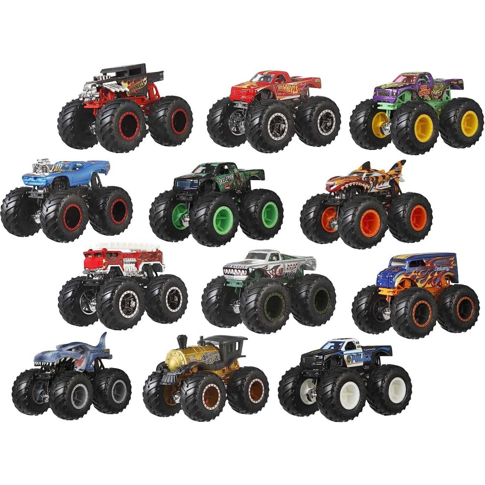 Hot Wheels Monster Trucks Ultimate Chaos! Exclusive Diecast Car 12-Pack-image-OPC-PFXVFKV-NEW