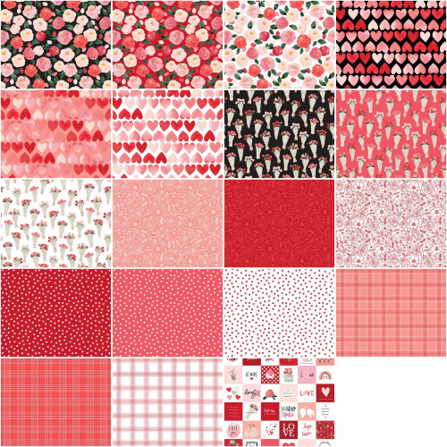Echo Park Paper Co. My Valentine 10" Stacker 42 Τετράγωνα 10 ιντσών Layer Cake 1