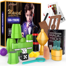 Aeroquest kit mgico para nios 300+ trucos de magia juguete perfecto para nios y nias Magic Wand Magician con manual de instrucciones y video para