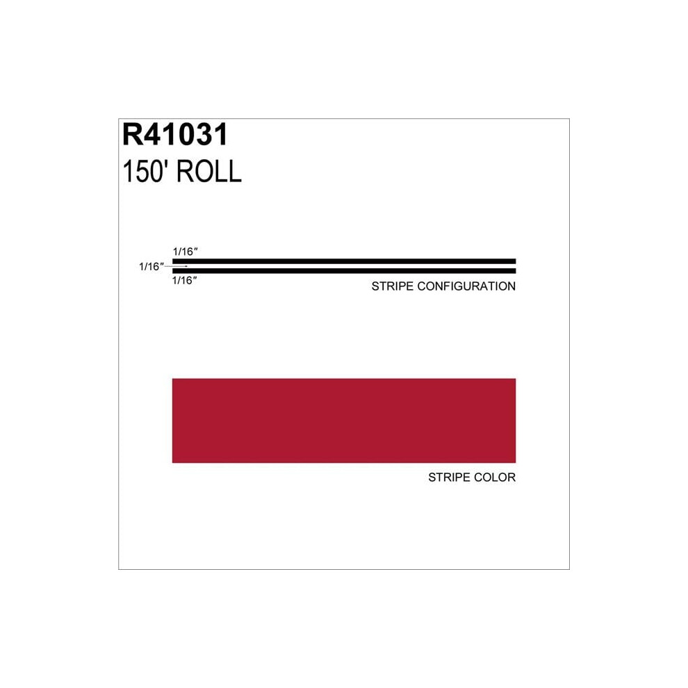 Sharpline Converting Shr41031 0.18 In. X 150 Ft. Ms Fire Pinstripe Tape Red 031219410311