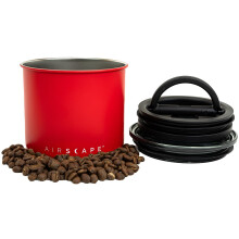 Conception planetaire Aircape en acier inoxydable Coffee Canister | Conteneur de stockage de nourriture | Couvercle etanche a l'air | Poussez l'e